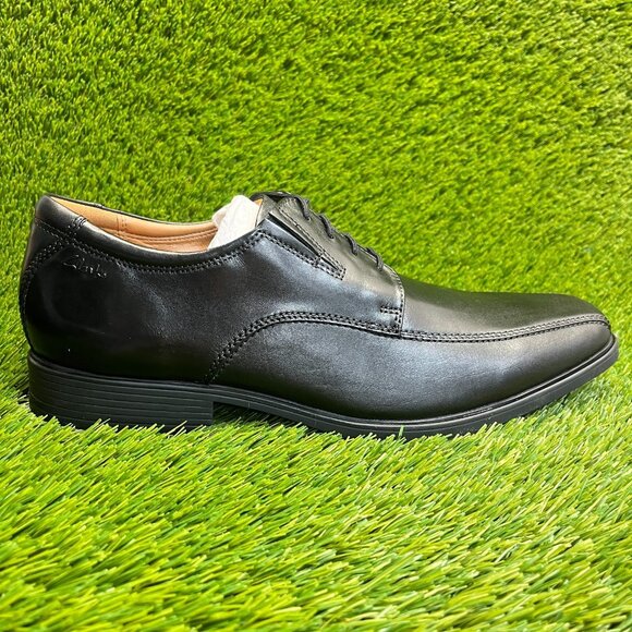 Clarks Tilden Walk Mens Size 12 Black Classic Leather Lace Up Oxford Shoes main image 6